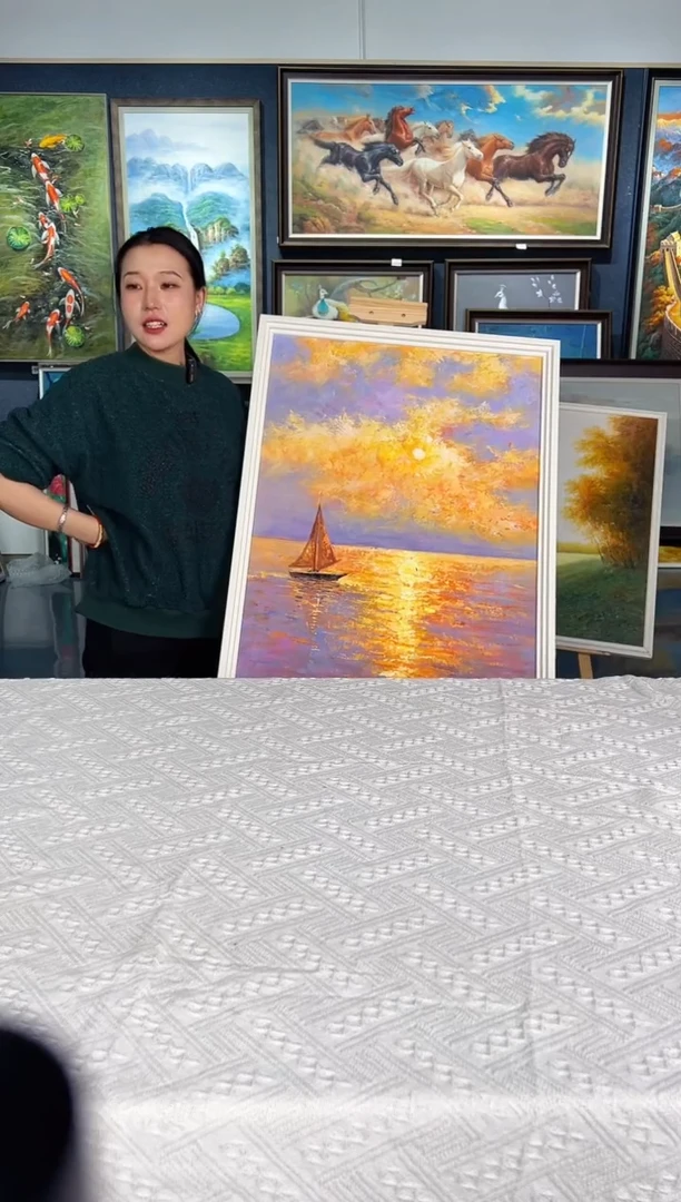 【闪购商品】油画43号 60*80 一帆风顺-手绘油画