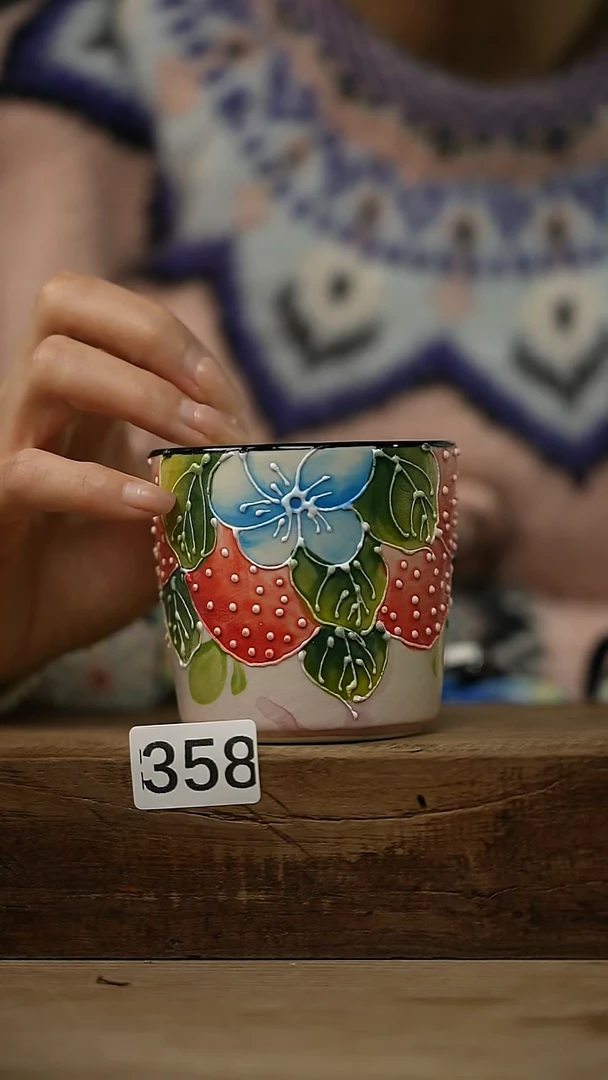 【闪购商品】瓷片新品 手绘 卡通杯