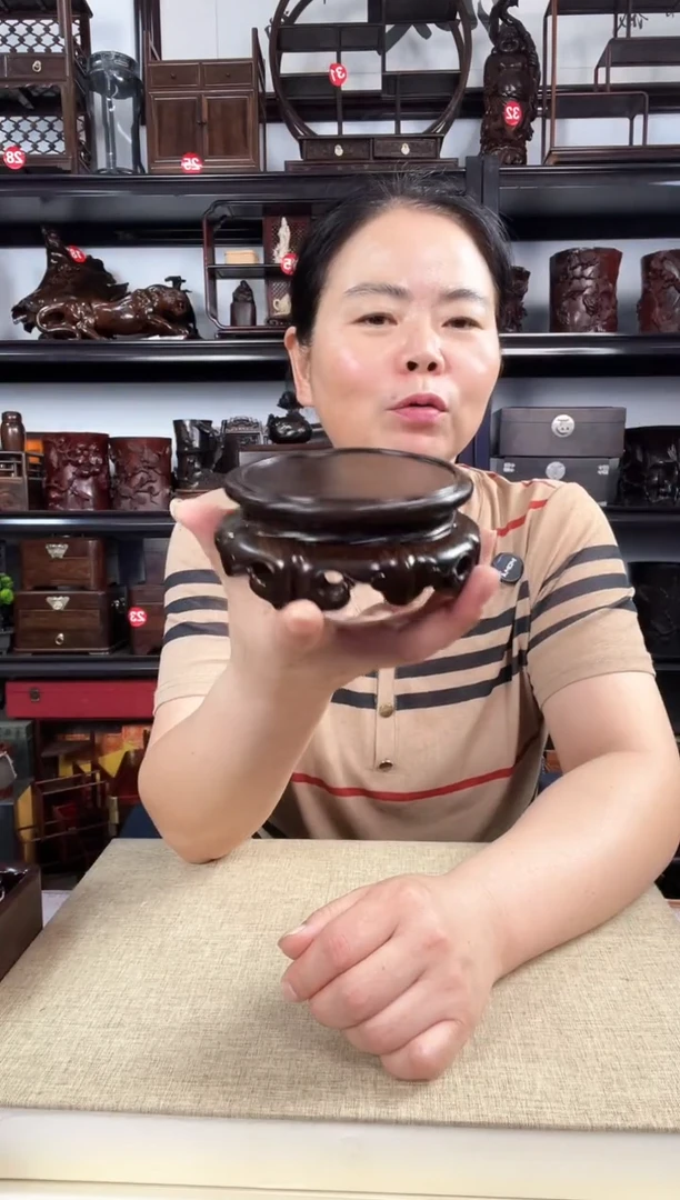 木旋转如意老李红木工艺品