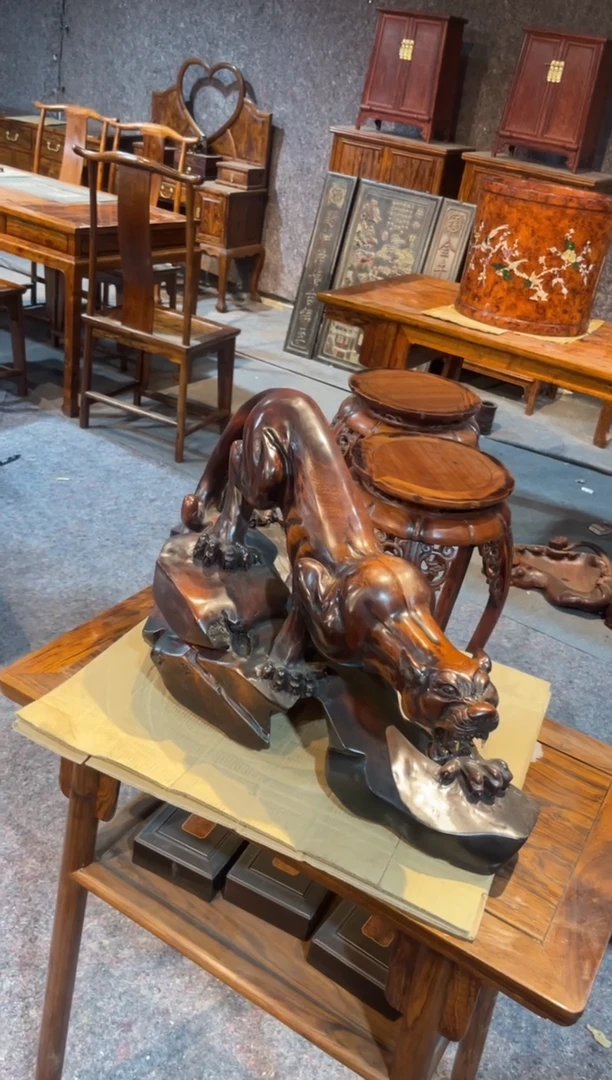 木珍藏黄花梨...摆件