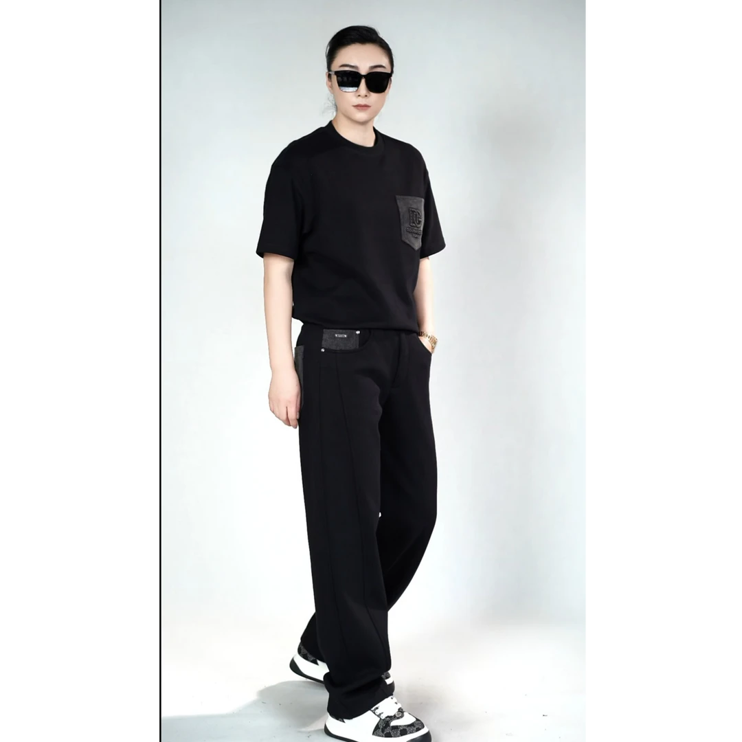 DG迪噶雅男士时尚休闲套装L246+B007秋季宽松慵懒时尚休闲套装