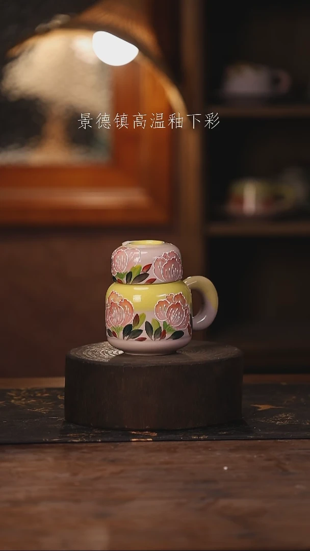 陶瓷景德镇高温釉下手绘陶瓷