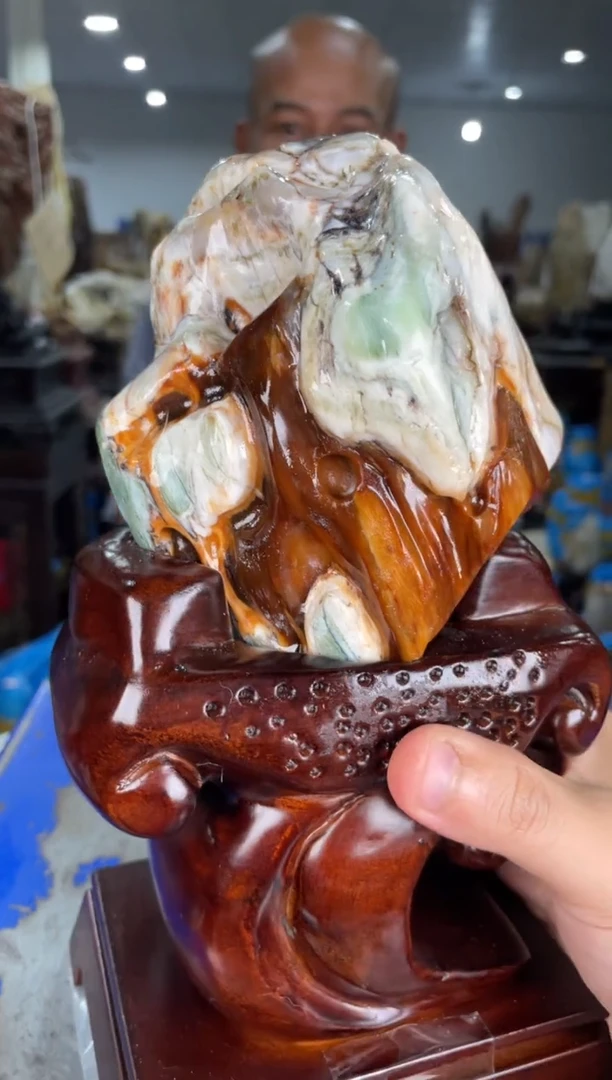 硅化玉摆件未镶嵌24