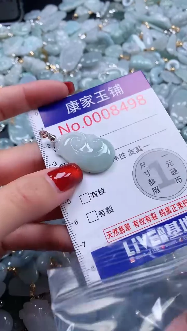 翡翠未镶嵌吊坠(不含链)8498