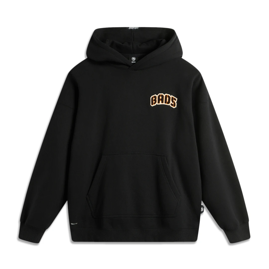 【奥莱】李宁反伍BADFIVE男子宽松套头连帽运动卫衣套头衫AWDU503