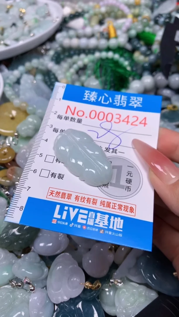 【闪购商品】翡翠颈饰未镶嵌含绳0003424