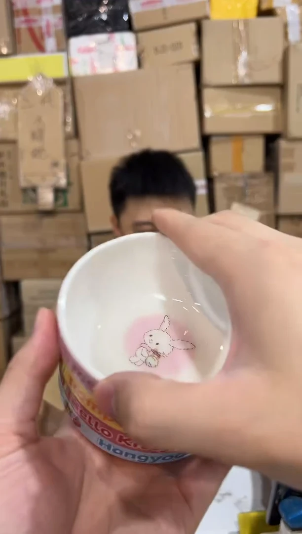 瓷片三利鸥甜品小碗4件套