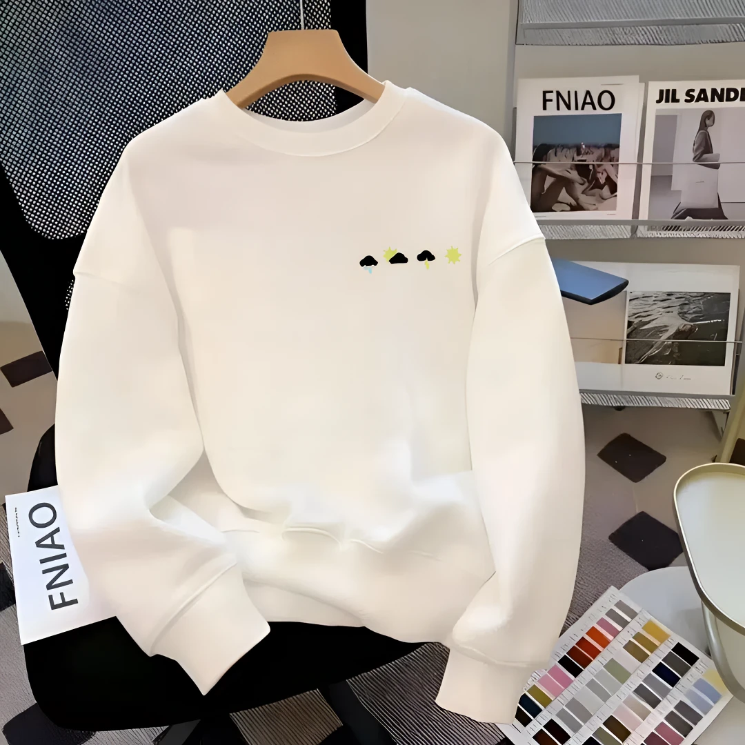 秋冬季新款男士休闲卫衣潮牌创意印花时尚舒适流行长袖上衣服男款