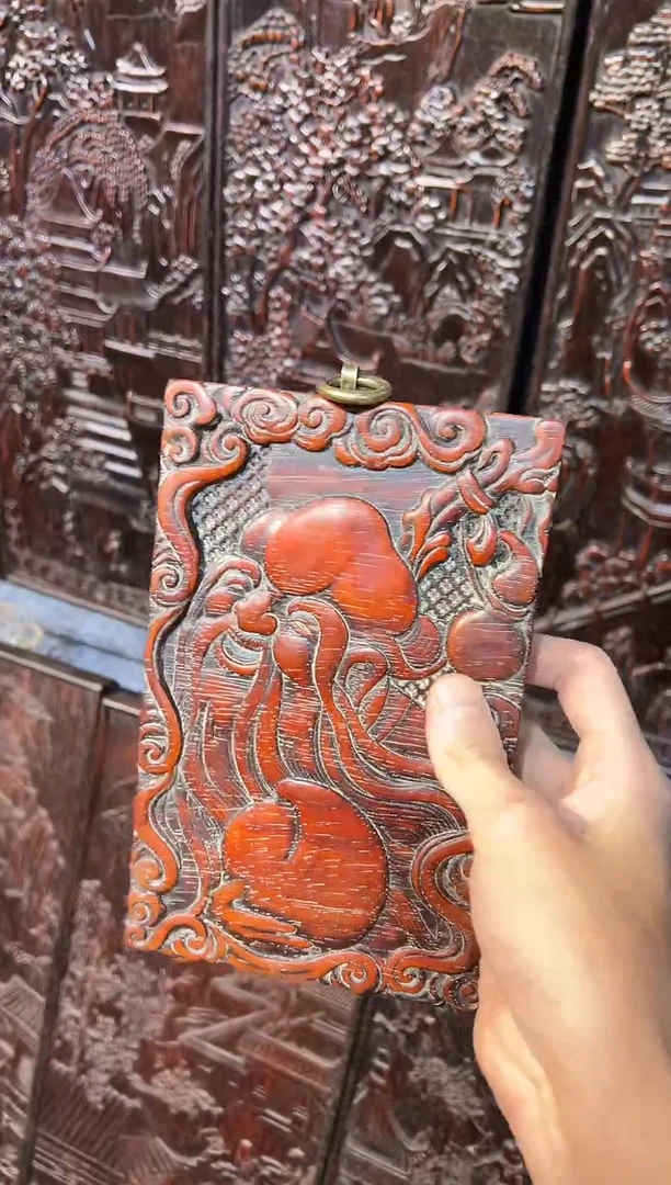 木?**?紫檀雕刻一物一拍