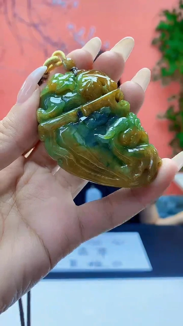 未镶嵌定制翡翠5160ty-毛货挂件135