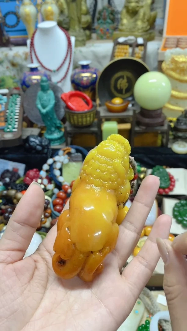 【闪购商品】和田玉（黄玉）摆件未镶嵌主播推荐主播推荐
