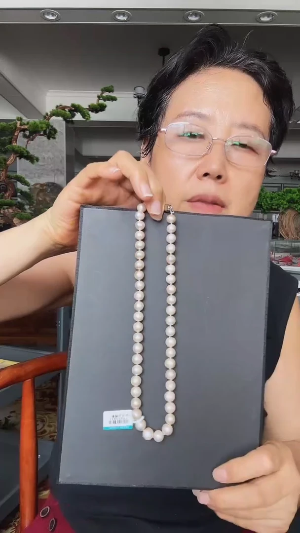 淡水珍珠未镶嵌项链两*糖1