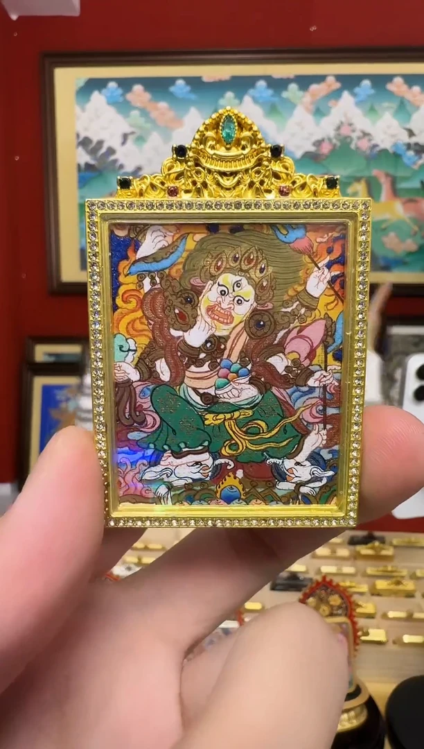 吊坠白老师-热贡纯手绘-刀刀
