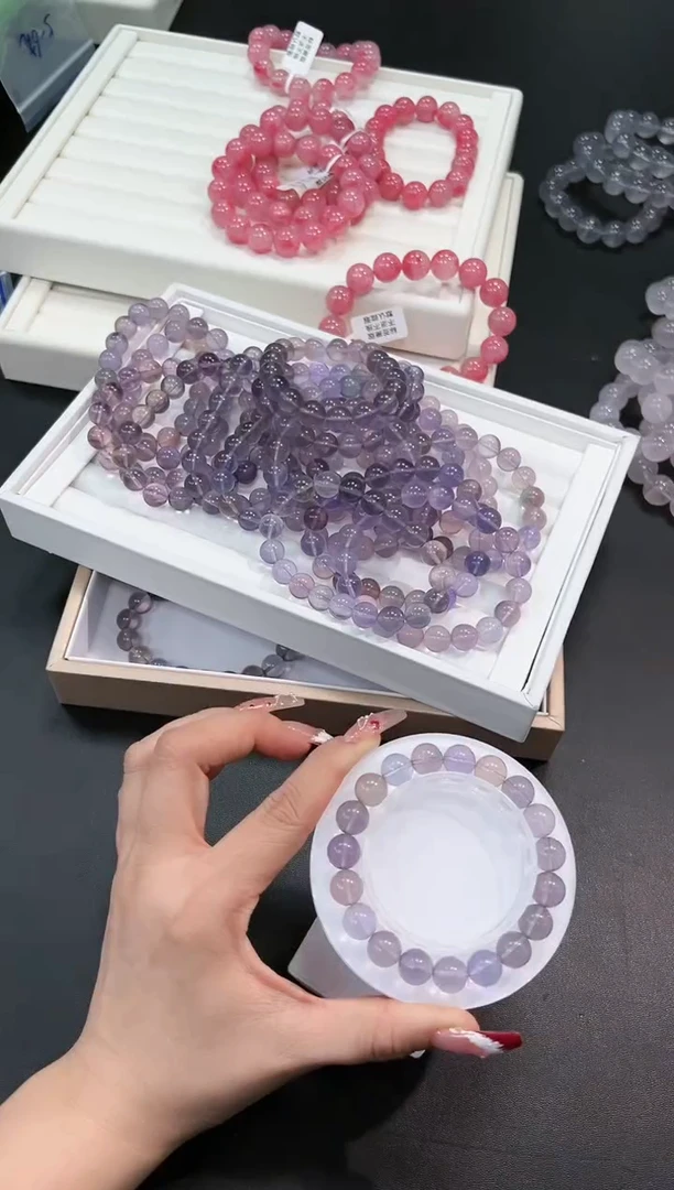 【闪购商品】萤石手串未镶嵌78n多样性发其一/1条默认微瑕