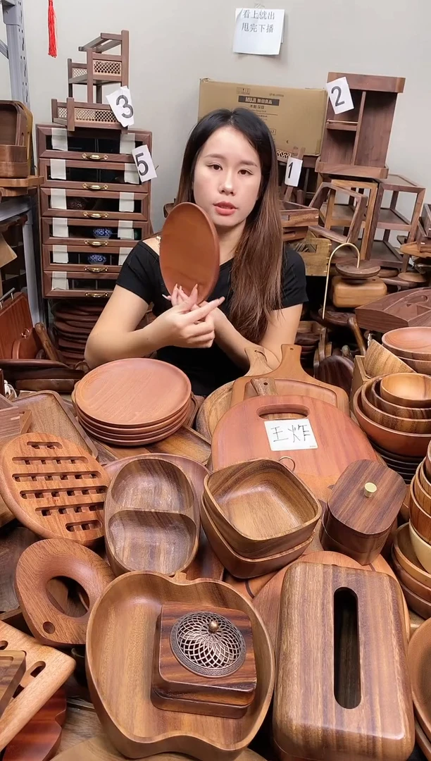 木  乌檀木圆盘20*2cm