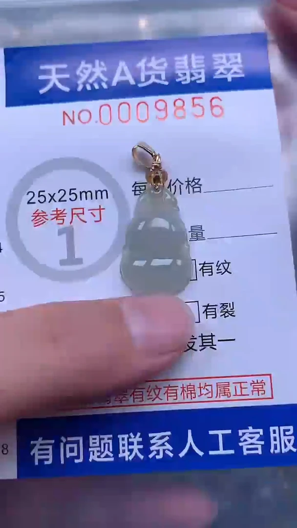 翡翠未镶嵌吊坠(不含链)1