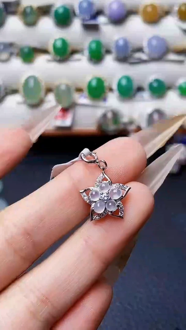 银S925镶嵌戒指翡翠4456