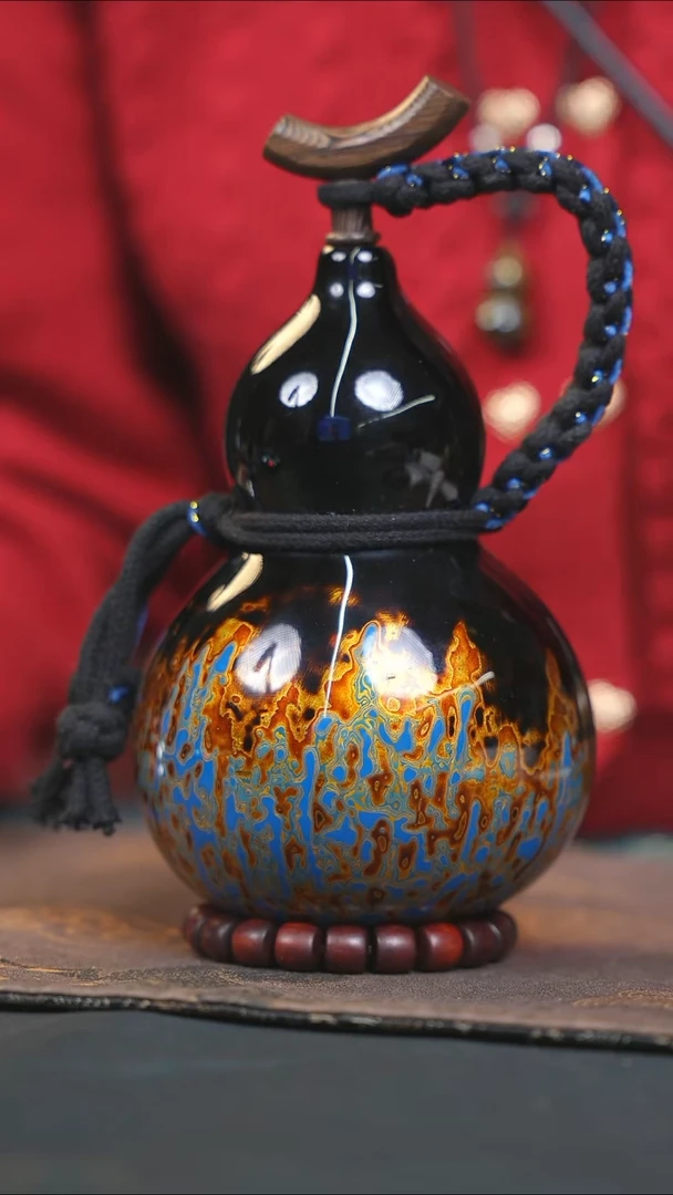 【闪购商品】WO154漆艺酒葫芦不包手串及旋转底座