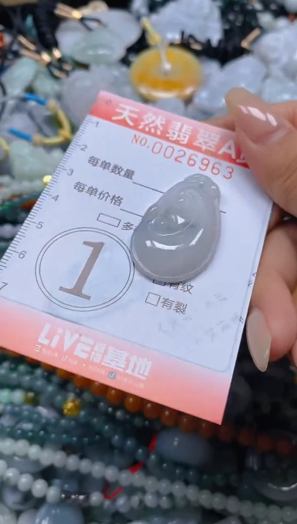 翡翠未镶嵌颈饰闪购0026963