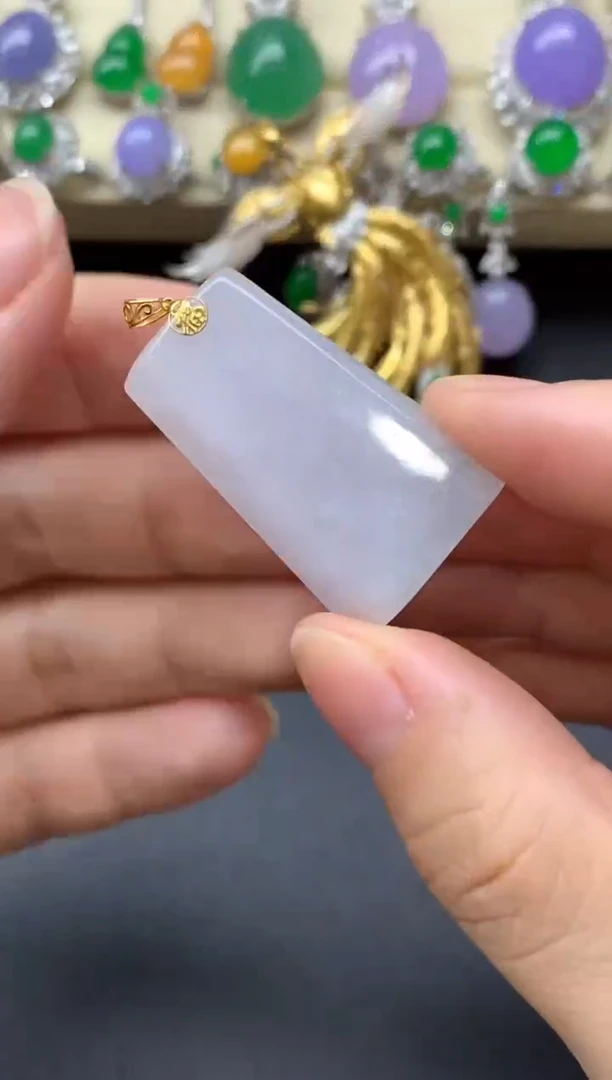 翡翠18K金镶嵌颈饰6-中国好珍宝