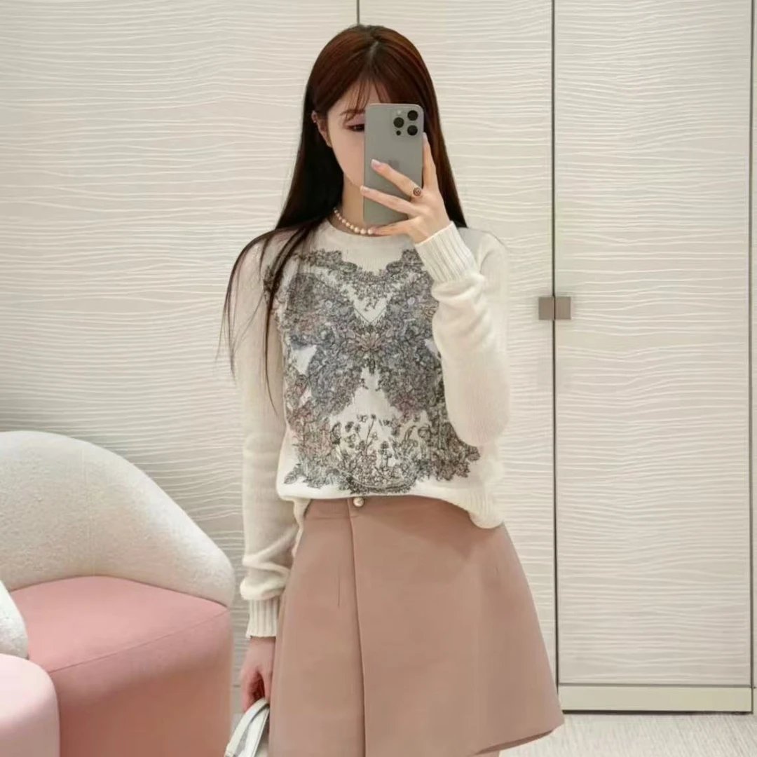 未使用 DIOR/迪奥 Dior 迪奥蝴蝶刺绣 白色/38