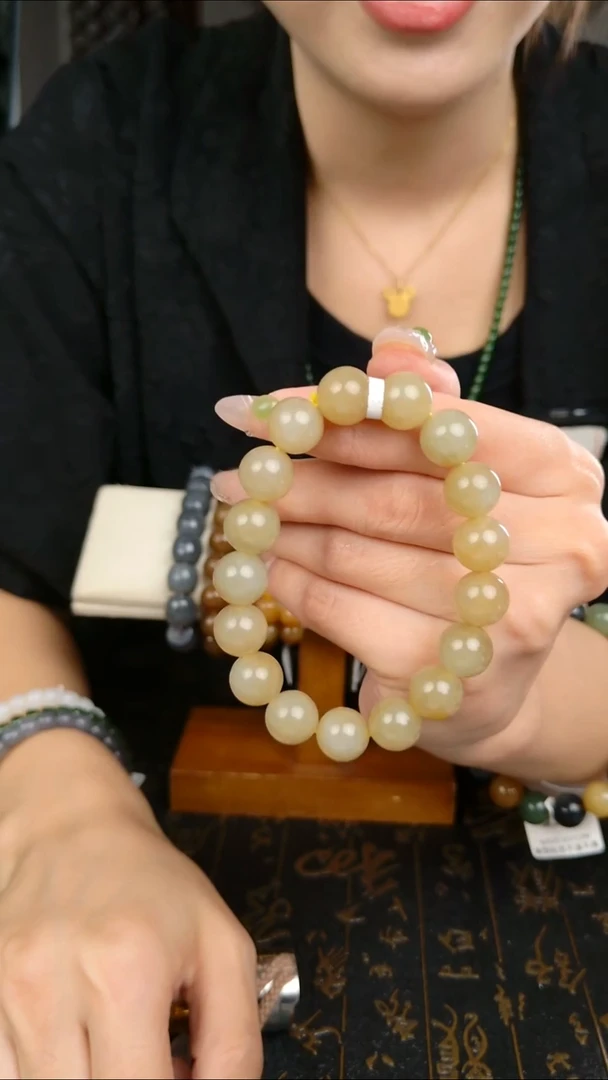 颈饰未镶嵌和田玉拍一发一 所见即所得 12mm