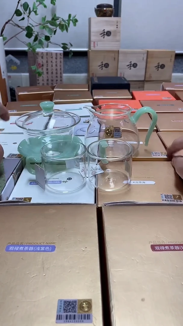 禾器/禅语盖碗/浅玉+晶悦浅玉+清禾杯浅玉
