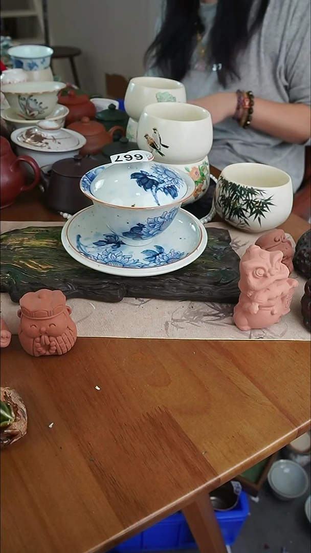 【茶瓷物语】石丹老师青花盖碗