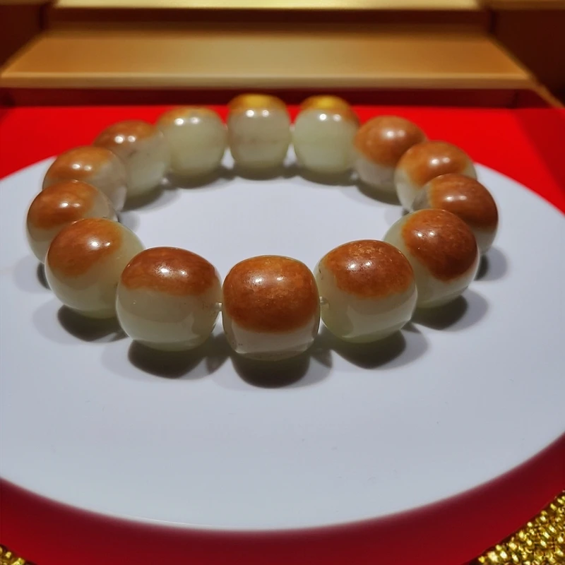 和田玉百搭老型手串珠