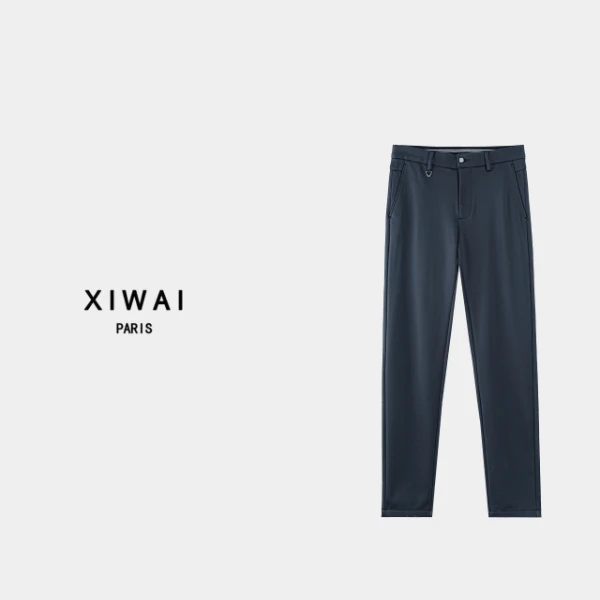 高级男装 秋冬新品24s西裤运动舒适直筒保暖弹力简约百搭 0385