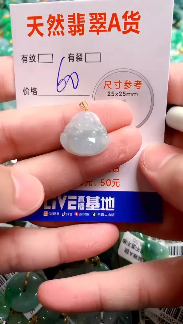 翡翠18K金镶嵌颈饰14003947