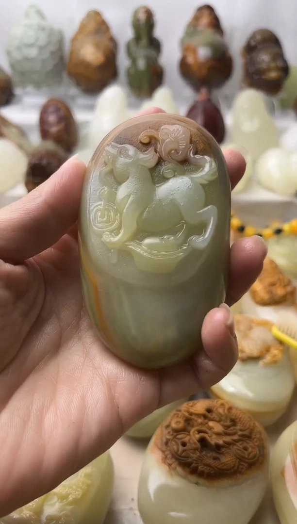 石材方解石棉纹正常不退换狗