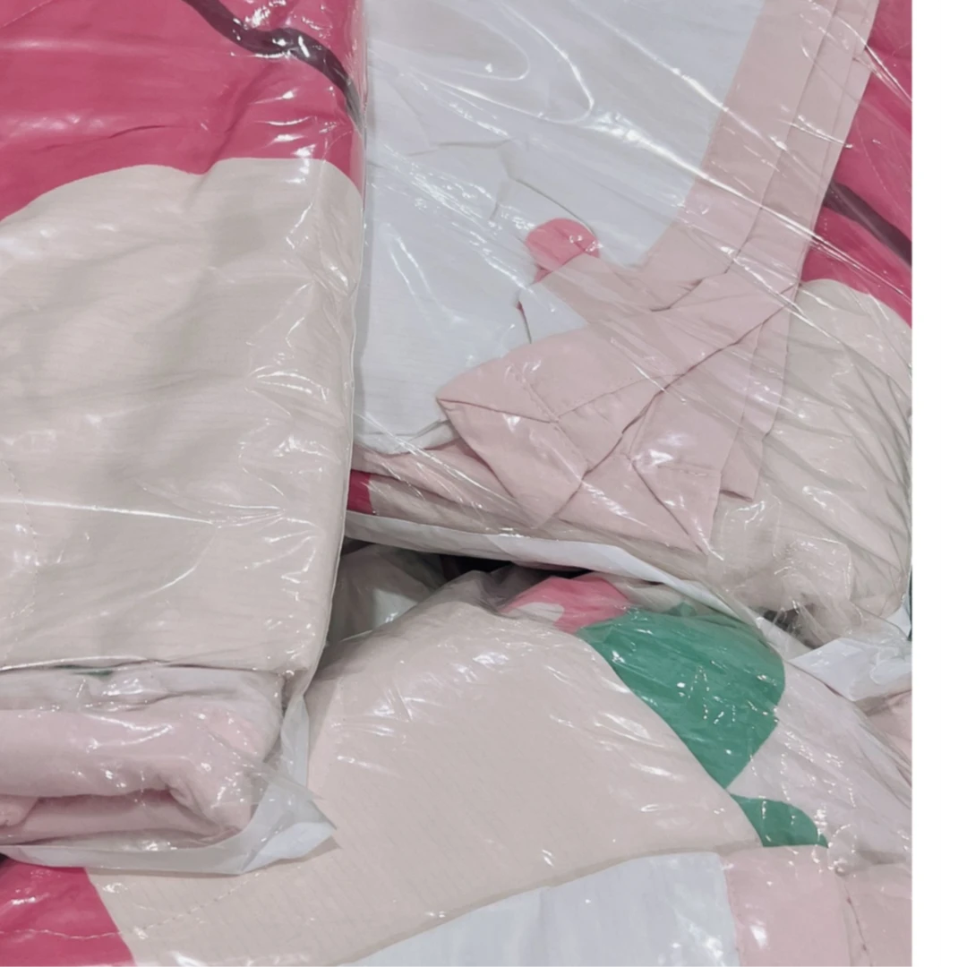 H5剪标粉色水果熊高货闪净被120*150