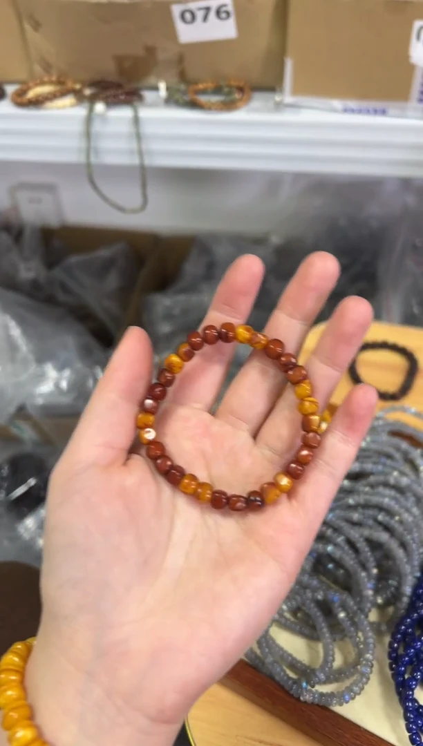 【闪购商品】蜜蜡手链未镶嵌回流老蜜蜡多宝随行手链[0421]