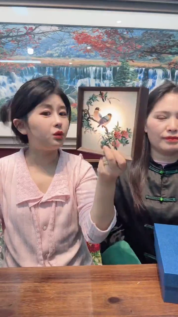 横款非遗苏绣手工刺绣台灯