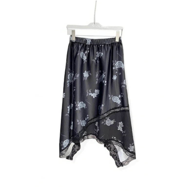 【SFF推荐】以十七25春季新款沙仑玫瑰斜角蕾丝云边半裙气质5440