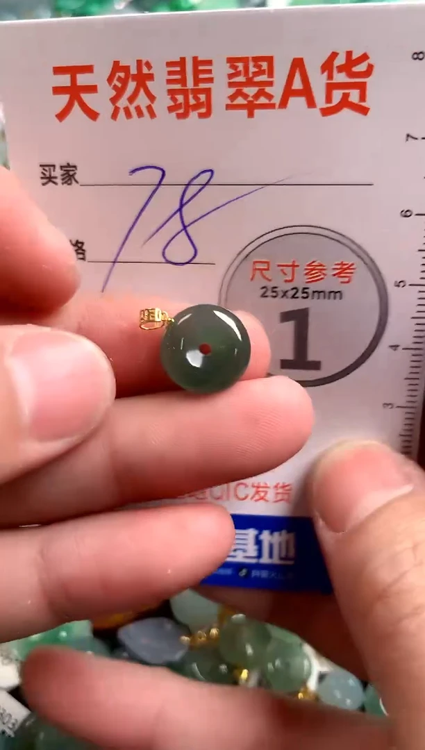 【闪购商品】翡翠颈饰18K金镶嵌14003515