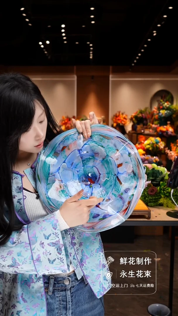 瓶手工花器花束空运包邮送货上门-以图片为准