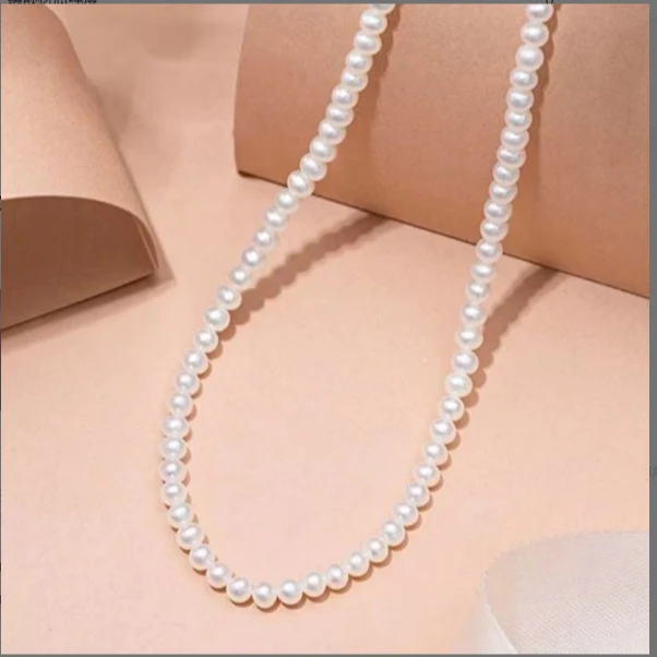 299   白色小米珠珍珠项链HP