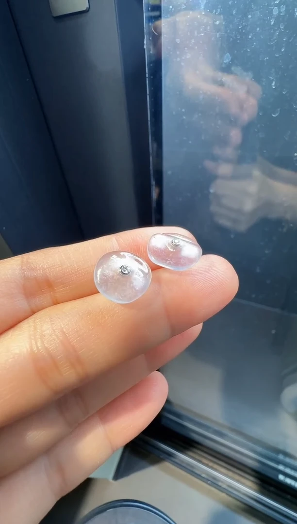 翡翠18K金镶嵌耳饰00001800