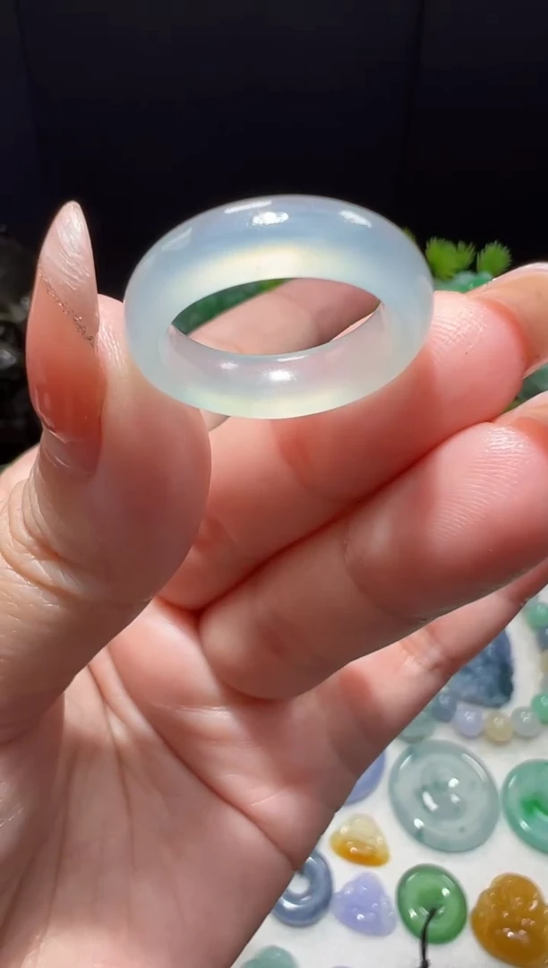 未镶嵌定制翡翠10-11戒圈