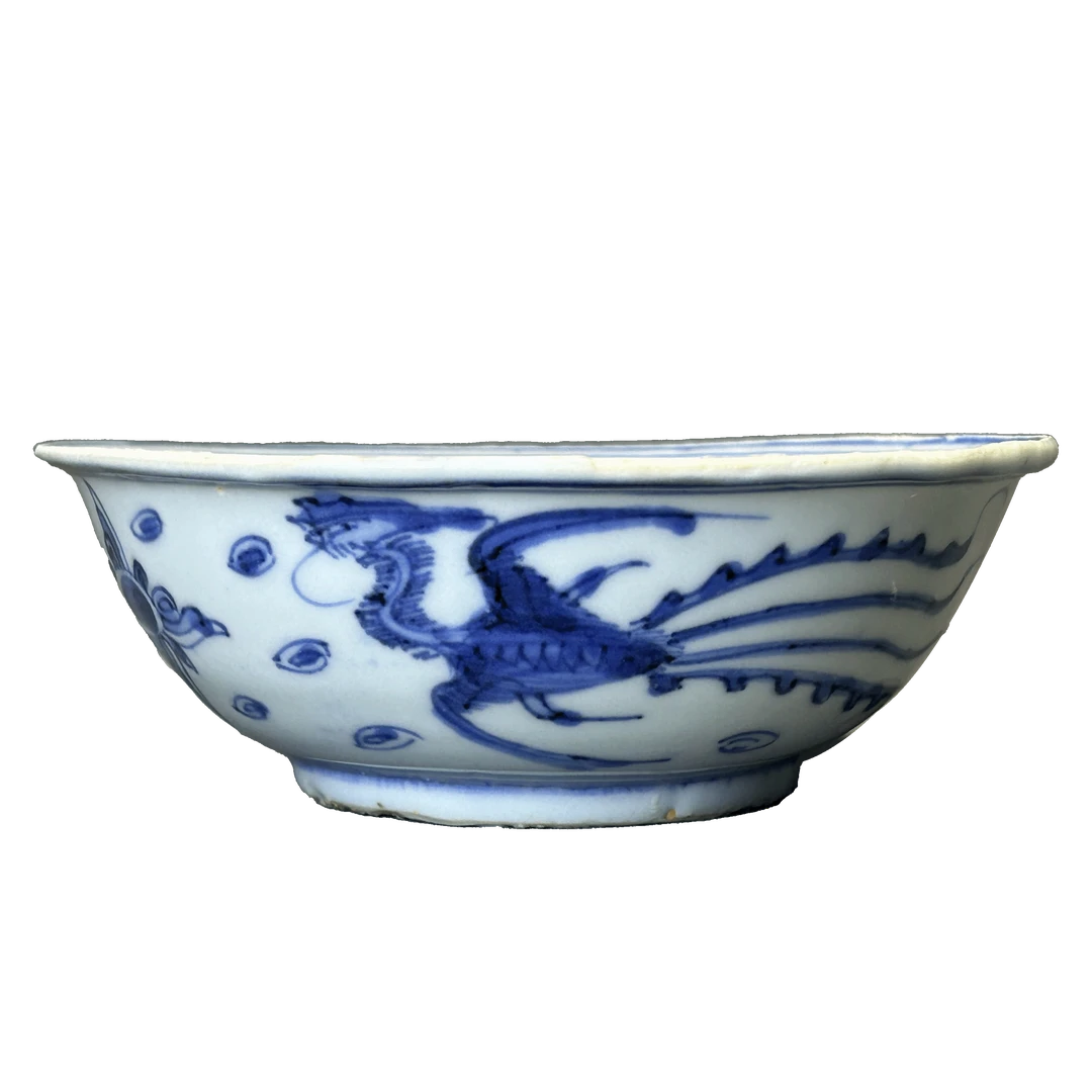 25023816x青花凤纹碗