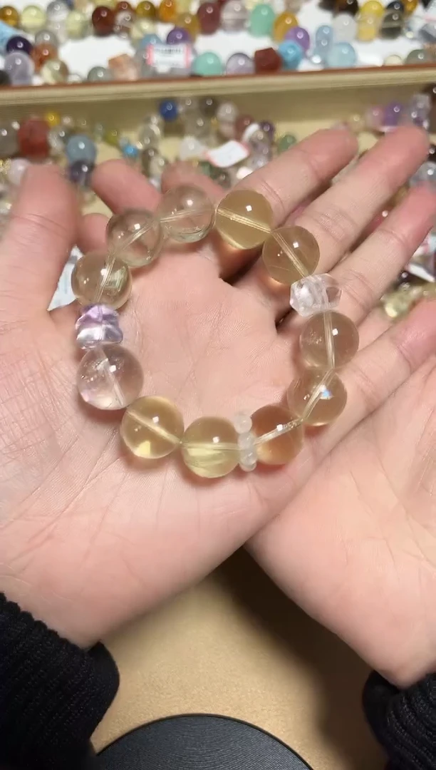 未镶嵌手链水晶17-31黄水晶手串