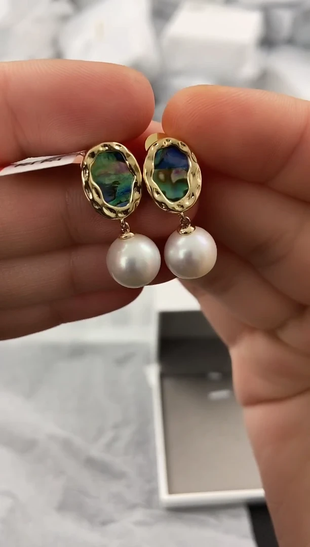 未镶嵌耳饰淡水珍珠ed1021