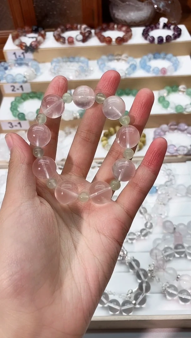 【闪购商品】水晶手串未镶嵌粉晶手串