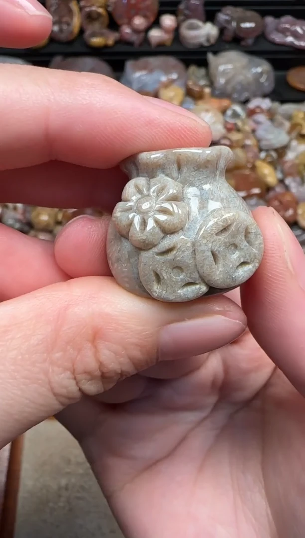 颈饰未镶嵌硅化珊瑚（珊瑚玉）329