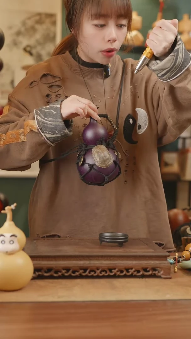 【闪购商品】13号精品天然大漆工艺防渗内胆酒葫芦~