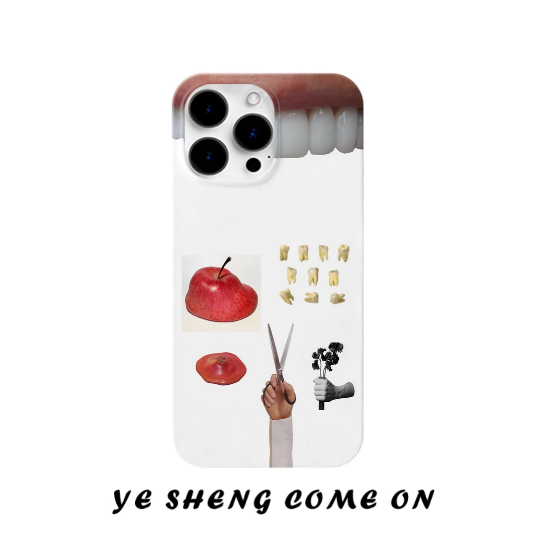 牙齿拼图适用苹果16pro手机壳iPhone15promax创意14/13小众12菲林