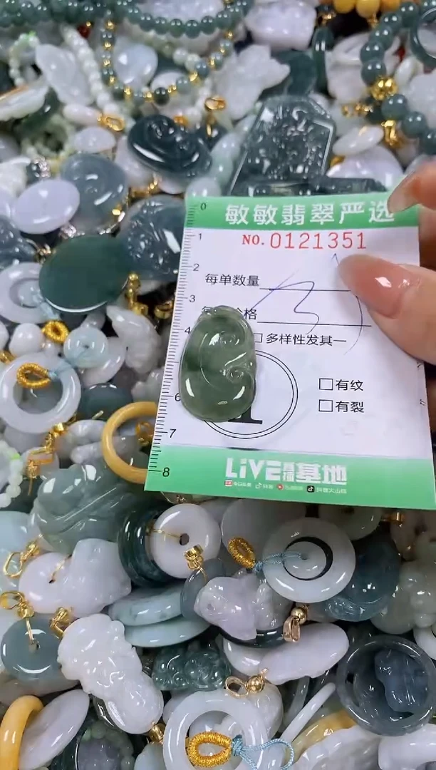 【闪购商品】翡翠颈饰未镶嵌闪购0121351多样性发其一
