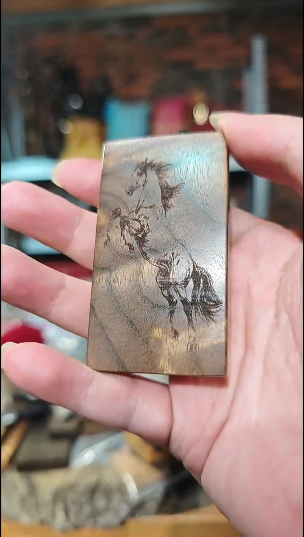 金丝楠无事牌手把件